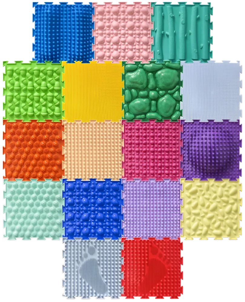 Модульный коврик - Набор Богатырь, 17 пазлов