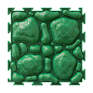 Модульный коврик - Набор мох, 6 пазлов