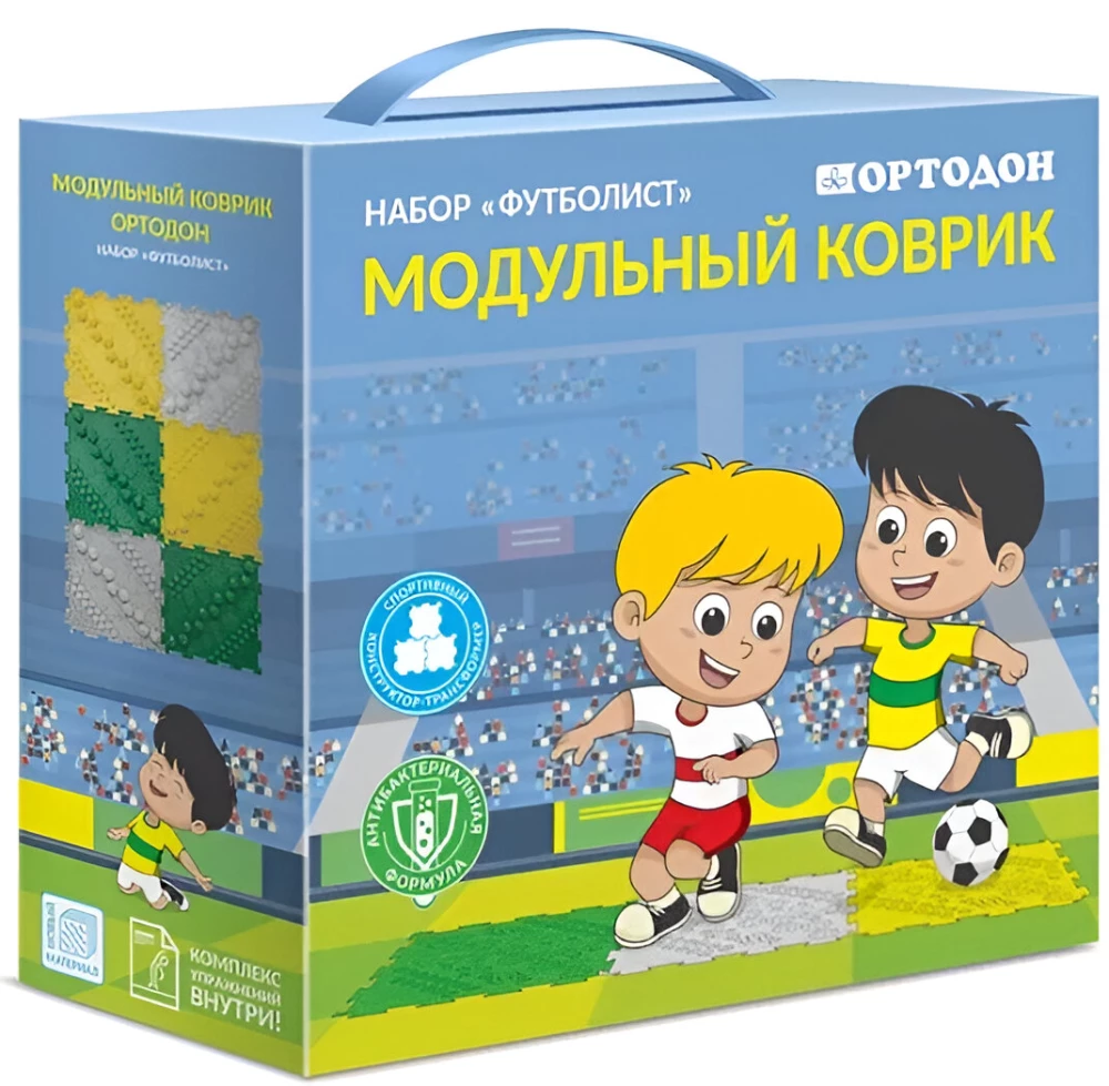 Модульный коврик - Набор Футболист, 6 пазлов