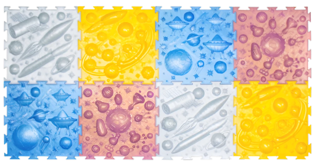 Модульный коврик - Набор космос, 8 пазлов