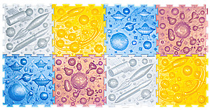 Модульный коврик - Набор космос, 8 пазлов