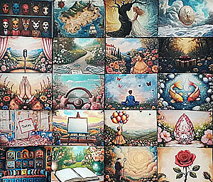 Metaphorische Postkarten - Alle Antworten sind in uns