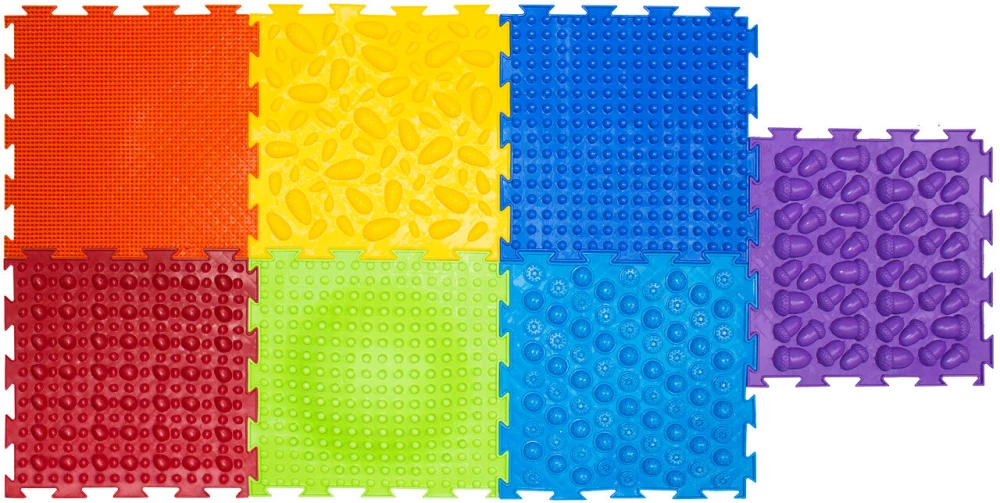 Модульный коврик - Набор №4. Радуга, 7 пазлов