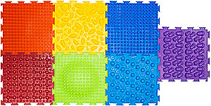 Модульный коврик - Набор №4. Радуга, 7 пазлов