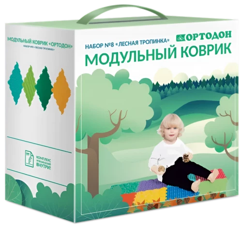Модульный коврик - Набор №8. Лесная тропинка, 8 пазлов