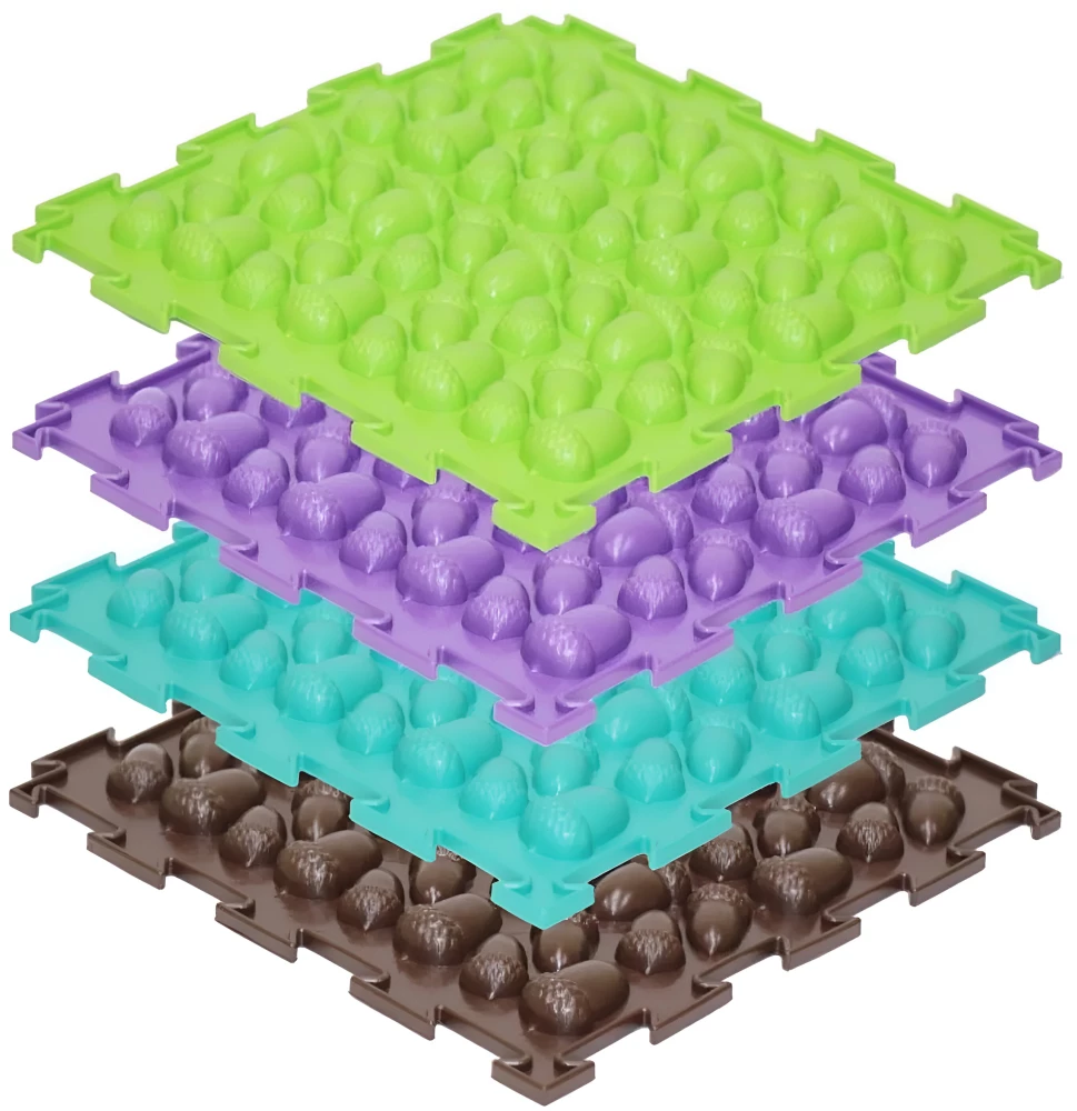 Модульный коврик - Желуди (жесткий). 8 пазлов