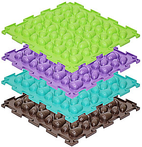 Модульный коврик - Желуди (жесткий). 8 пазлов