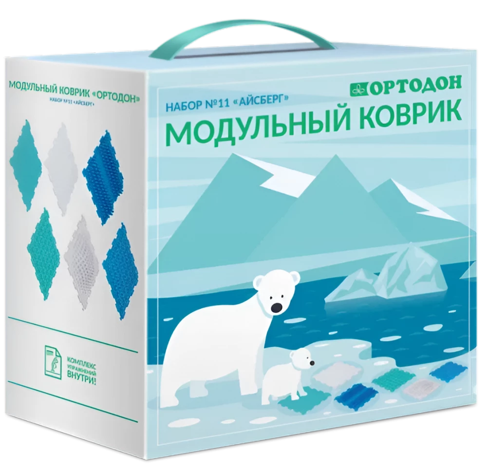 Модульный коврик - Набор №11. Айсберг, 6 пазлов
