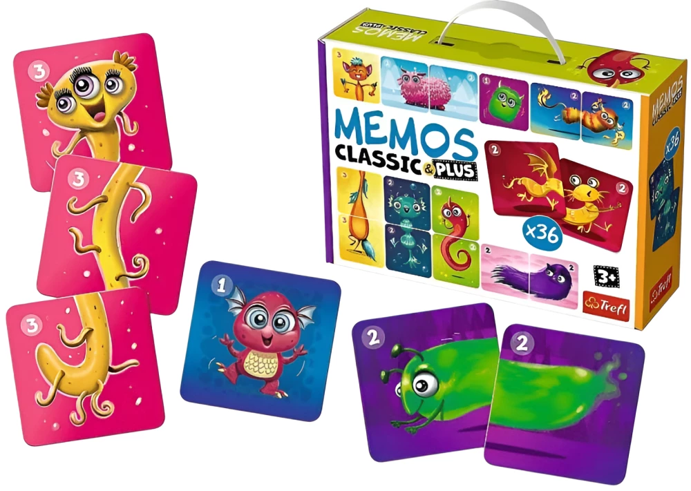 Настольная игра - Memos classic plus. Милые монстры