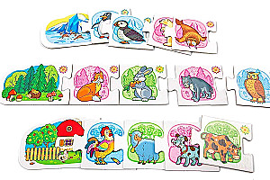 Развивающая игра - Зверята