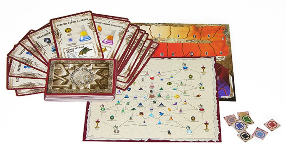 Brettspiel - Zaubertränke. Geschenkset