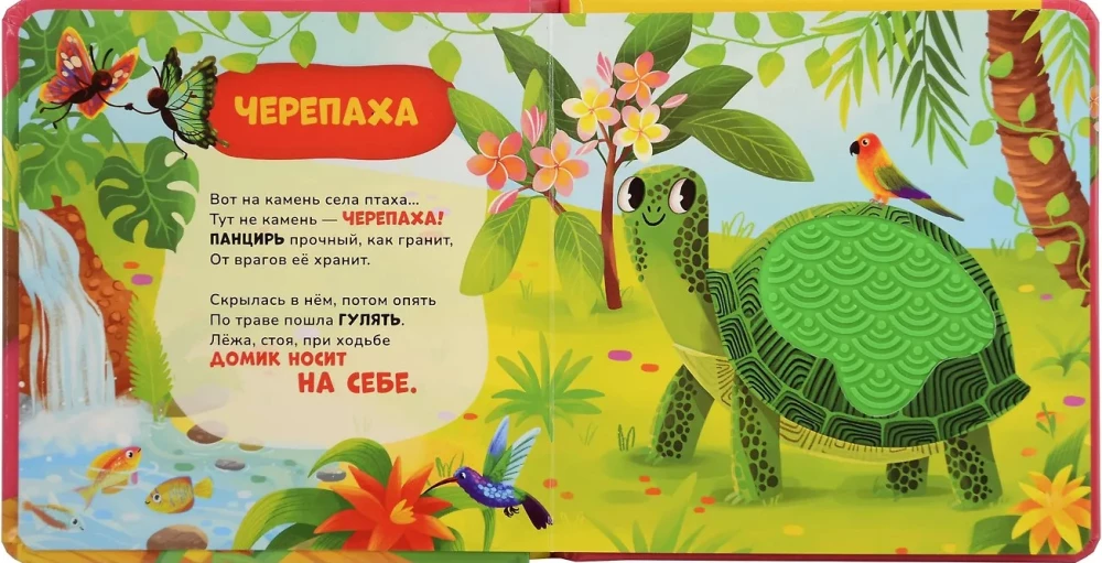 Tactile Book with Poems. In the Zoo