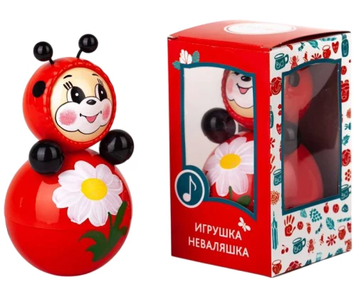 Игрушка-неваляшка - Божья коровка