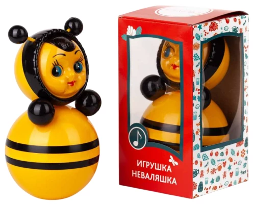 Игрушка-неваляшка - Пчелка