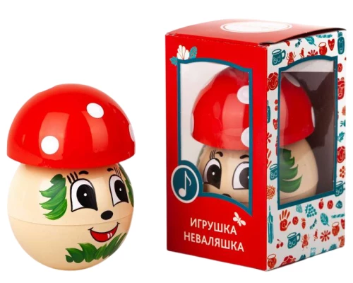 Игрушка-неваляшка - Грибочек