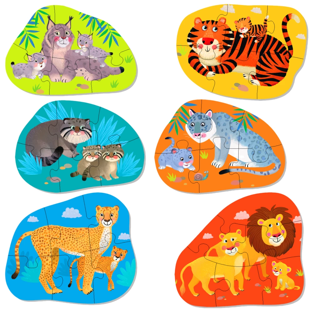 iQ Puzzle maxi - Wilde Katzen