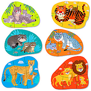 iQ Puzzle maxi - Wilde Katzen