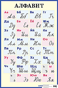 Plakat - Tähed. Trükitud ja käsitsi kirjutatud tähed