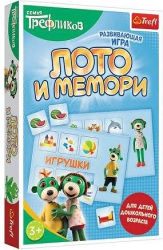 Gra planszowa - Lotto. Memo. Rodzina Treflików