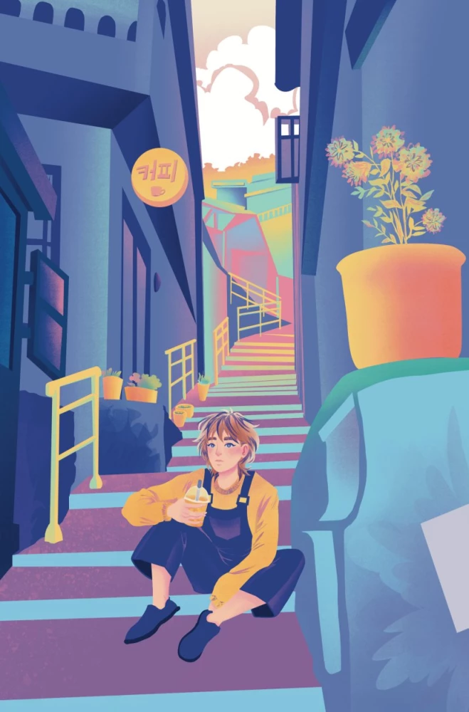 Teja Korejā. Komikss, kas iemācīs tevi korejiešu valodu