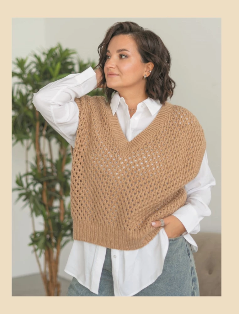 CROSSWISE KNITTING. A complete wardrobe in OVERSIZE style. An interactive guide to crocheting