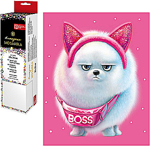 Dimanta mozaīka - Boss špics, 20x25cm