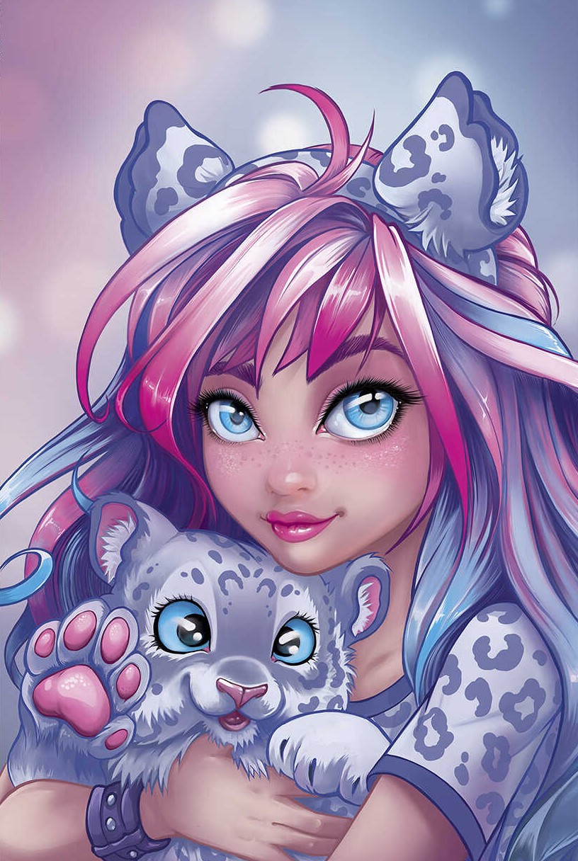 Bild nach Zahlen - Mädchen mit Leopard, 20x30cm