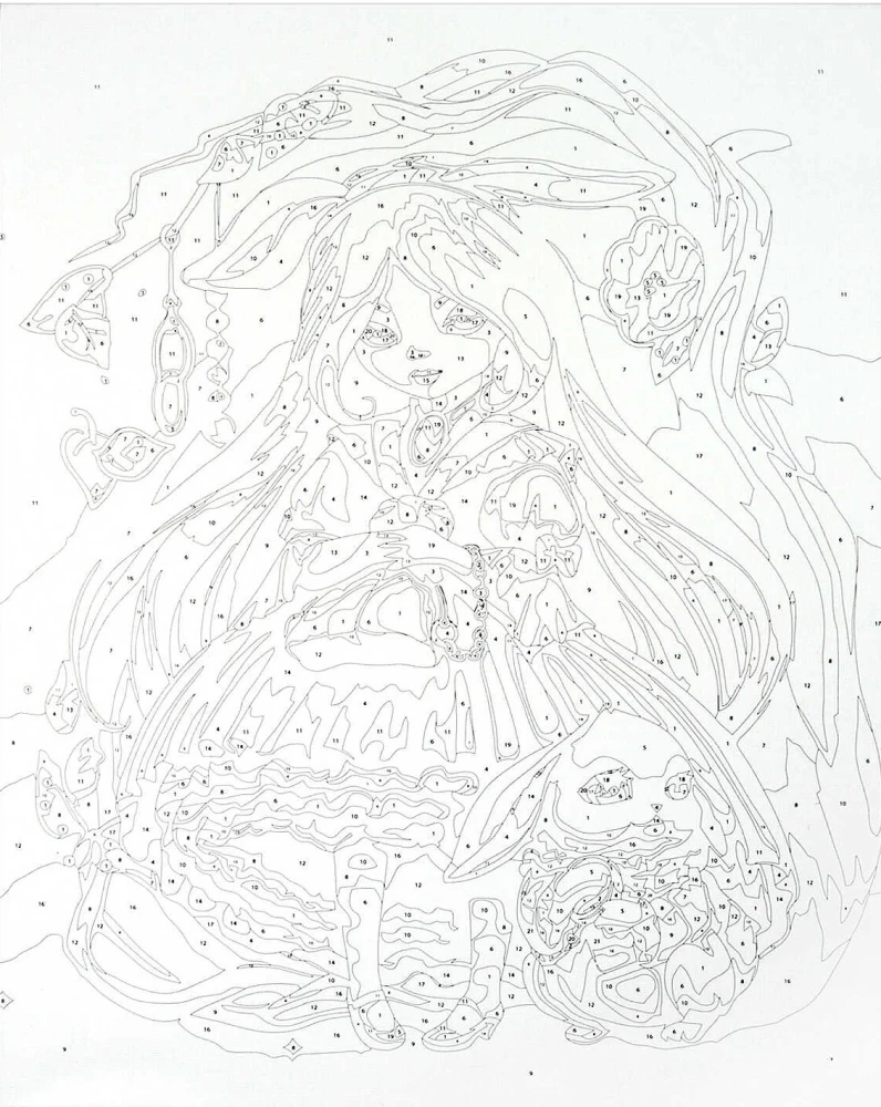 Glezna pēc numuriem - Alise, 30x40cm