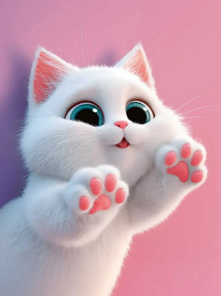 Glezna pēc numuriem - Pūkaini pēdiņas, 15x20cm