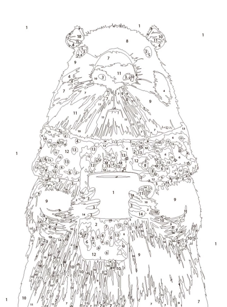Картина по номерам - Капибара с кофе, 15х20см