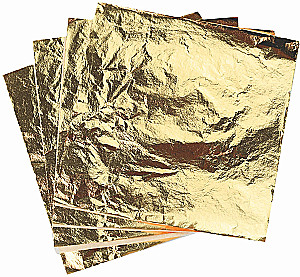 Glezna pēc numuriem ar zeltu - Zelta kaķis, 30x30cm