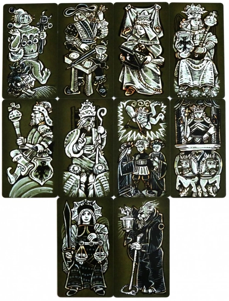 Tarotkarten - Der Schatten des Marseille-Tarots (78 Karten)