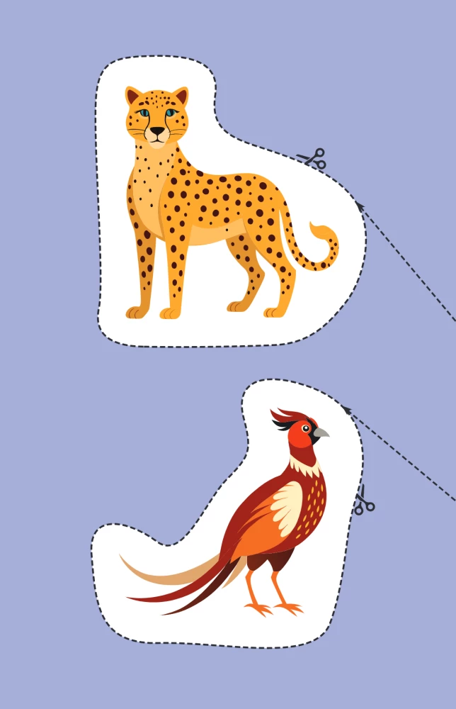 Мои первые вырезалки. Животные