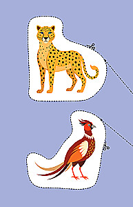 Мои первые вырезалки. Животные