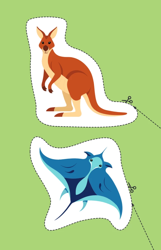 Мои первые вырезалки. Животные