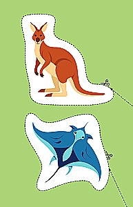 Мои первые вырезалки. Животные