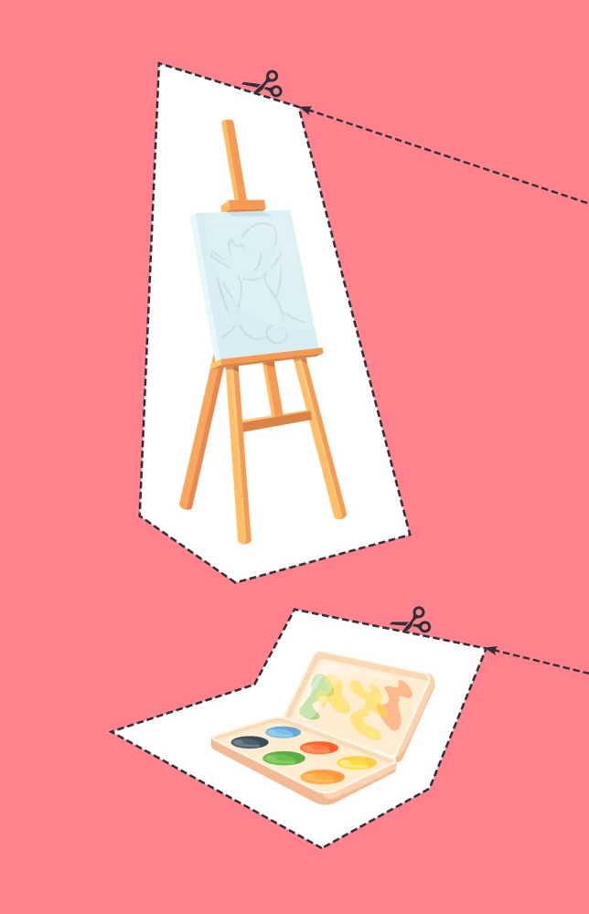 Мои первые вырезалки. Линии и фигуры