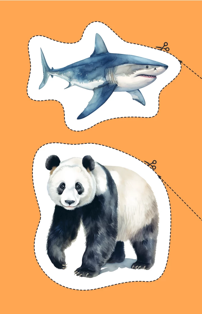 Мои первые вырезалки. Животные