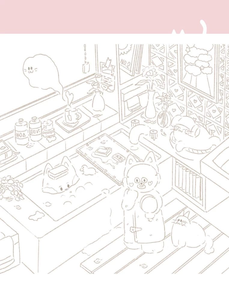 Õnnelikud päevad kass Grške. Armastusväärne Korea värvimisraamat-antistress