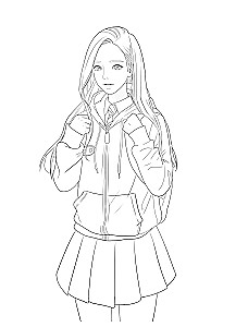 Истинная красота. Раскраска по вебтуну