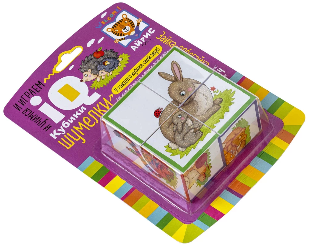 Schlaue Würfel. Geräusche. Häschen-Hüpf, 4 Stück