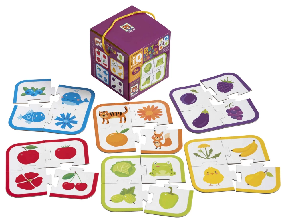 IQ-Puzzle. So sind die Farben