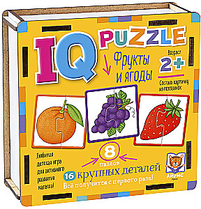 IQ-Puzzle. Früchte und Beeren