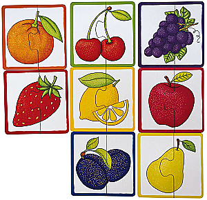 IQ-Puzzle. Früchte und Beeren