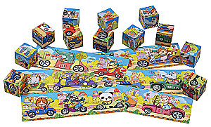 Gudrie kubi. Steidzamies ar automašīnām, 12 gab.