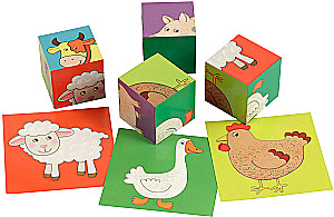 Умные кубики. Домашние животные, 4 штуки