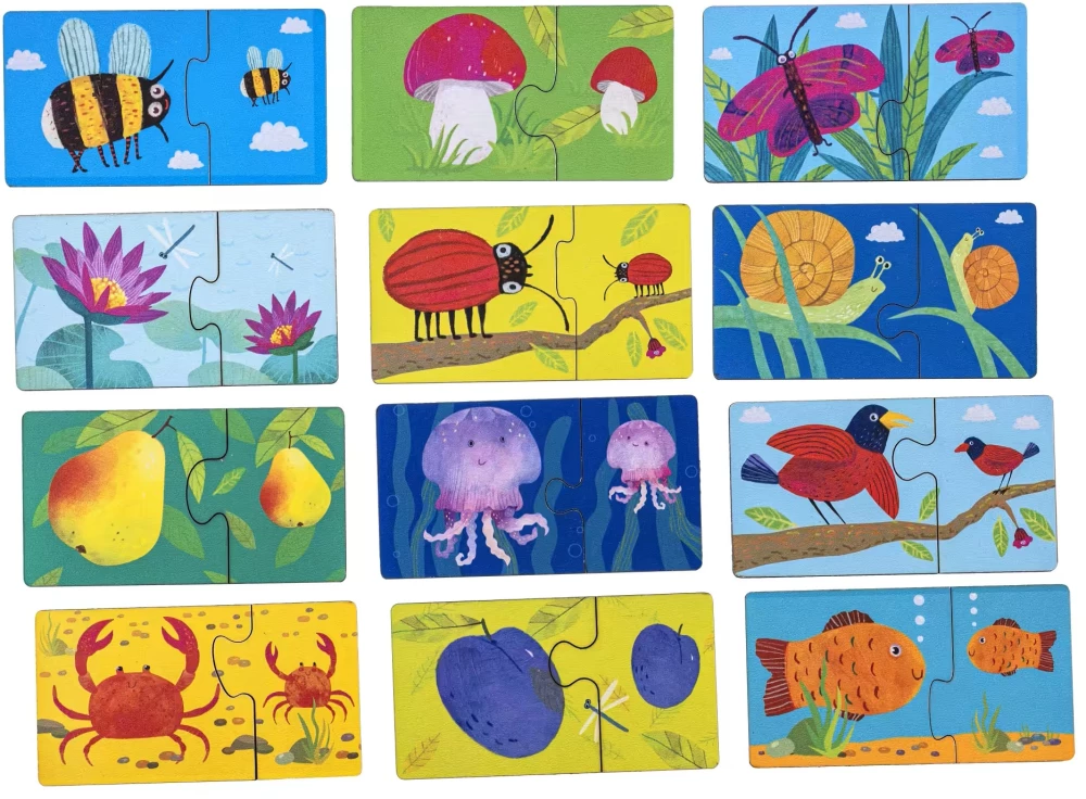 IQ-Puzzle. Groß - klein