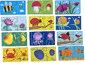 IQ-Puzzle. Groß - klein