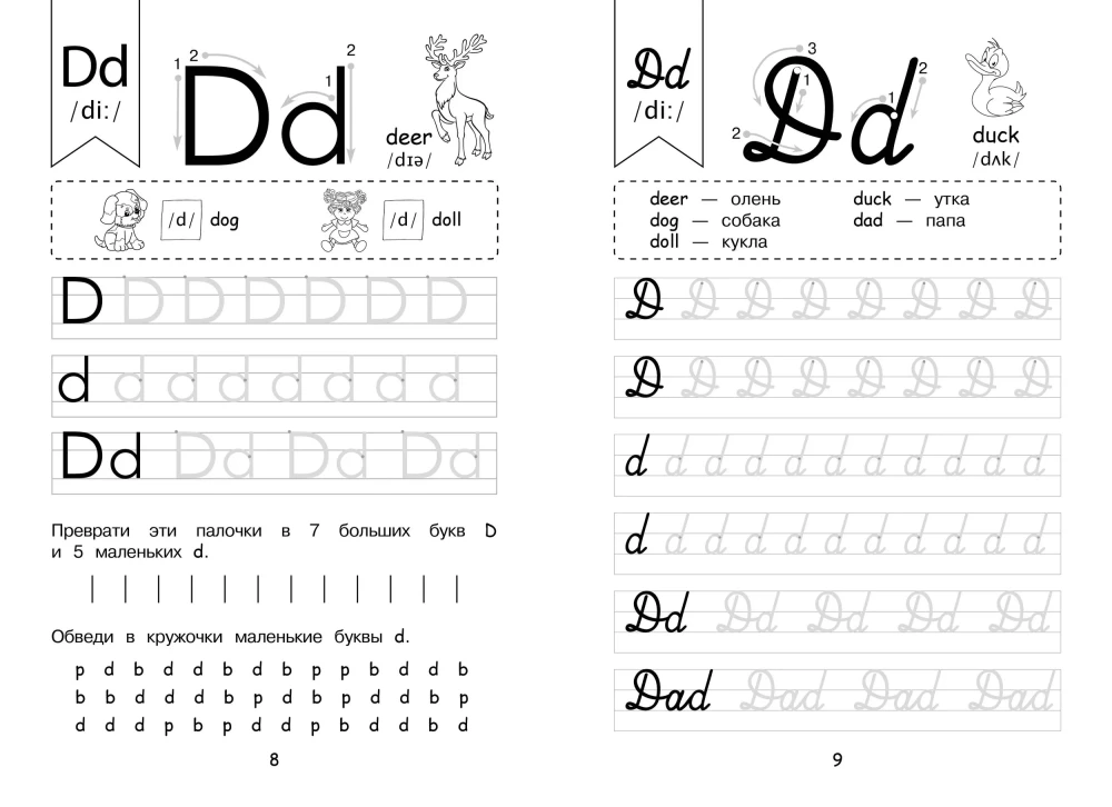 Комплект Английский язык. Учебник + прописи 2 – 3 – 4 класс