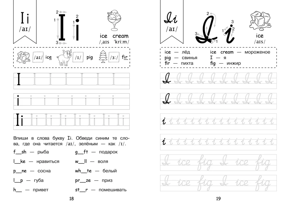 Комплект Английский язык. Учебник + прописи 2 – 3 – 4 класс